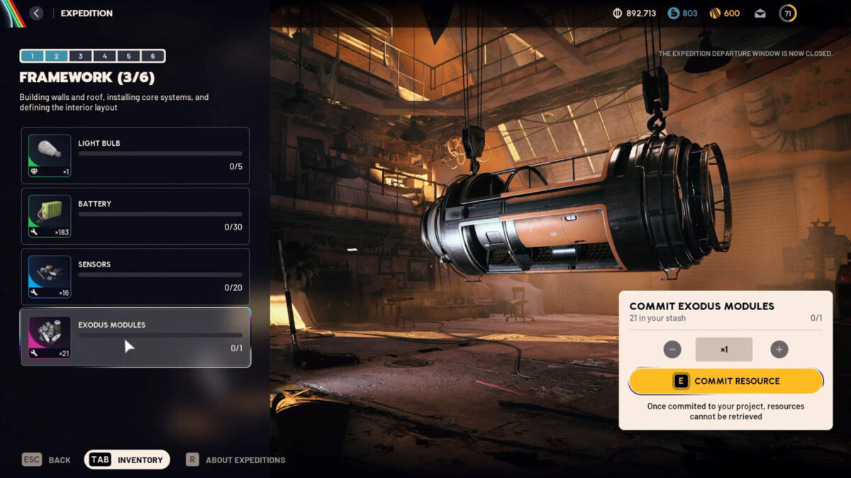 Aufnahme eines Moduls, das die dritte Phase in Arc Raiders zeigt.