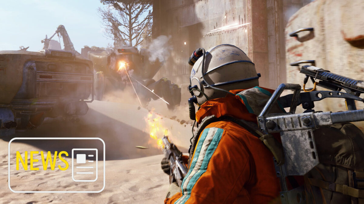 Ein Schütze mit Waffe, feuert auf einen Gegner.