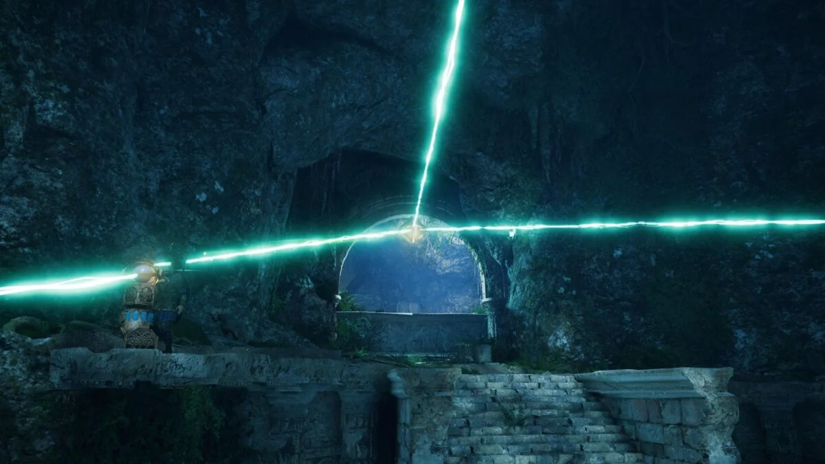 Drei Sonnensteine spalten magisches Licht von Asgad in Assassin's Creed Valhalla.