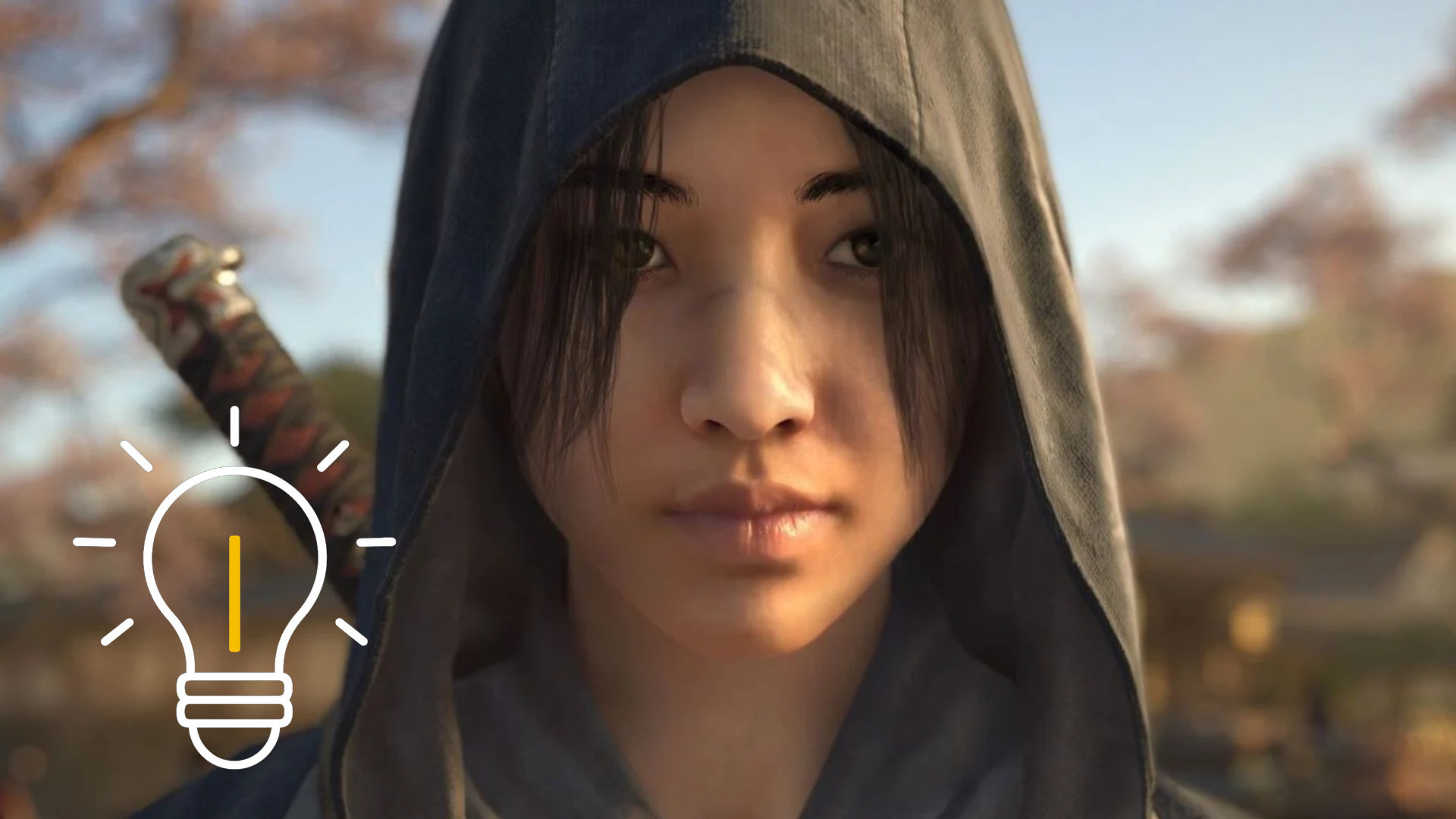 The warrior Naoe from Assassin's Creed Shadows.