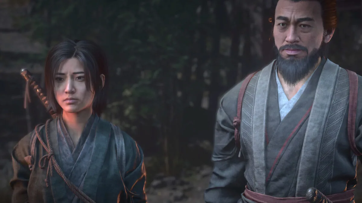 Shinobi Naoe und ihr Vater.