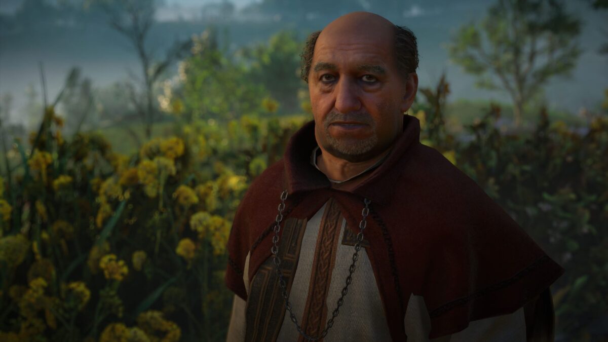 Abt Cynebert aus dem Spiel Assassin's Creed Valhalla.