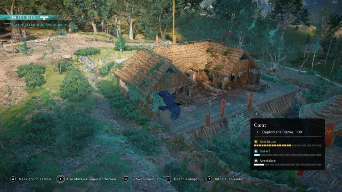 Ein sächsisches Haus in Beamasfield im Spiel Assassin's Creed Valhalla.