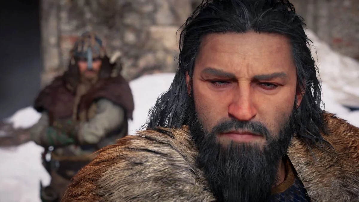 Jarl Halfdan und Wikinger Eivor in Assassin's Creed Valhalla.