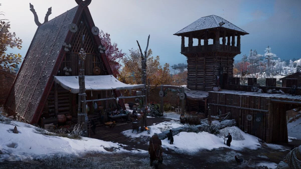 Eine Hütte in Doncaester im Spiel Assassin's Creed Valhalla.