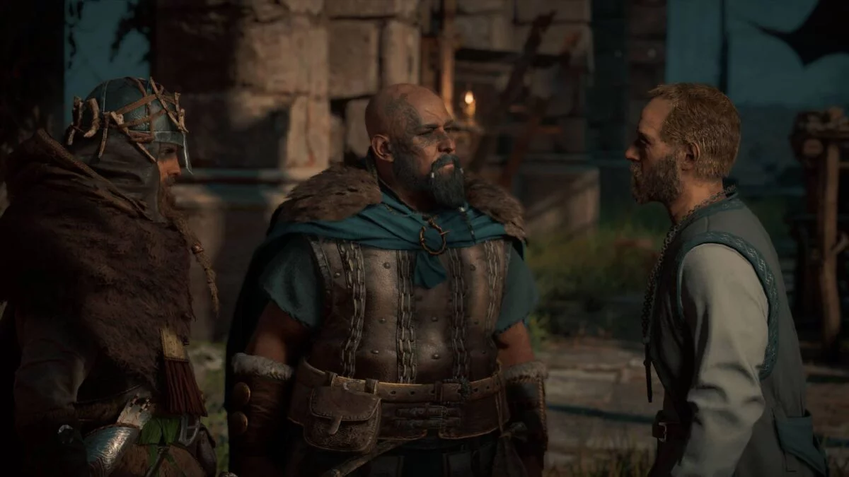 Gunnar stellt in Assassins's Creed Valhalla Eivor den künftigen Aldermann Tewdwr vor.