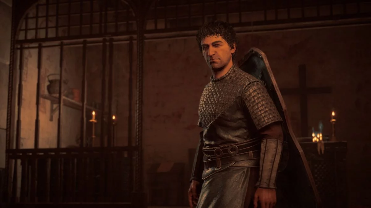 Godwin bereitet sich auf den Kampf mit Eivor in Assassin's Creed Valhalla vor.