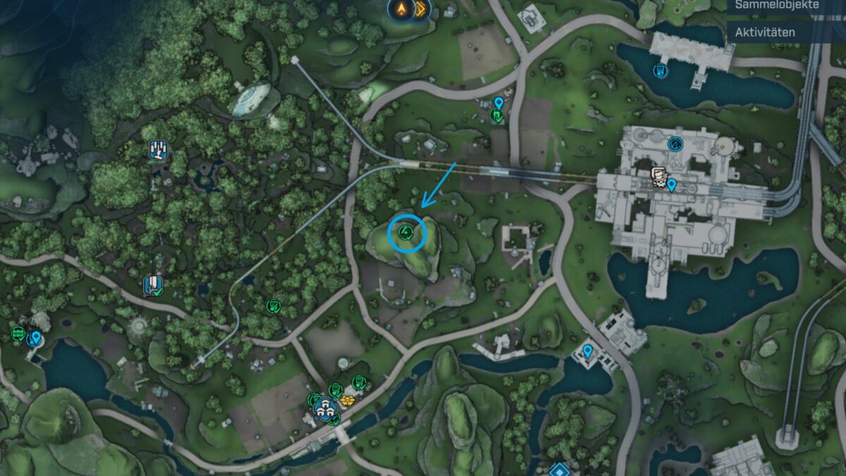 A map of Borderlands 4 showing The Howl with a turquoise marker.