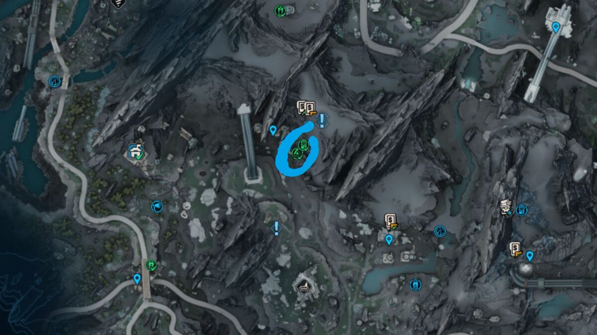 Eine Karte von der Terminus-Weite in Borderlands 4.