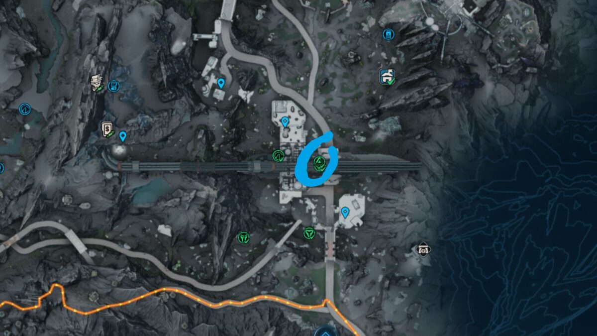 Eine Karte von der Terminus-Weite in Borderlands 4.