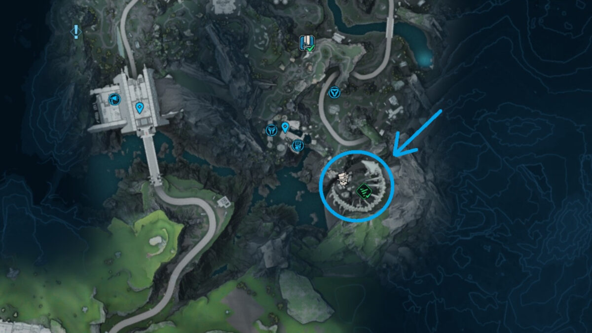 Map of the Terminus Range in Borderlands 4.