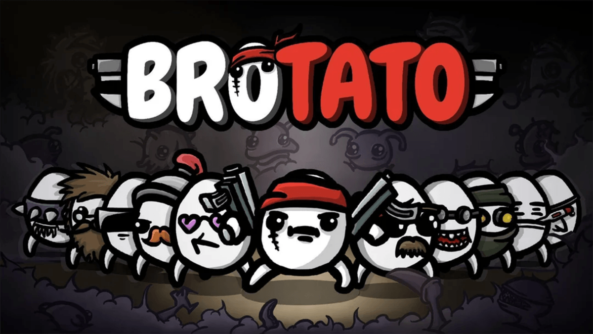 Titelbild des Roguelite Brotato.