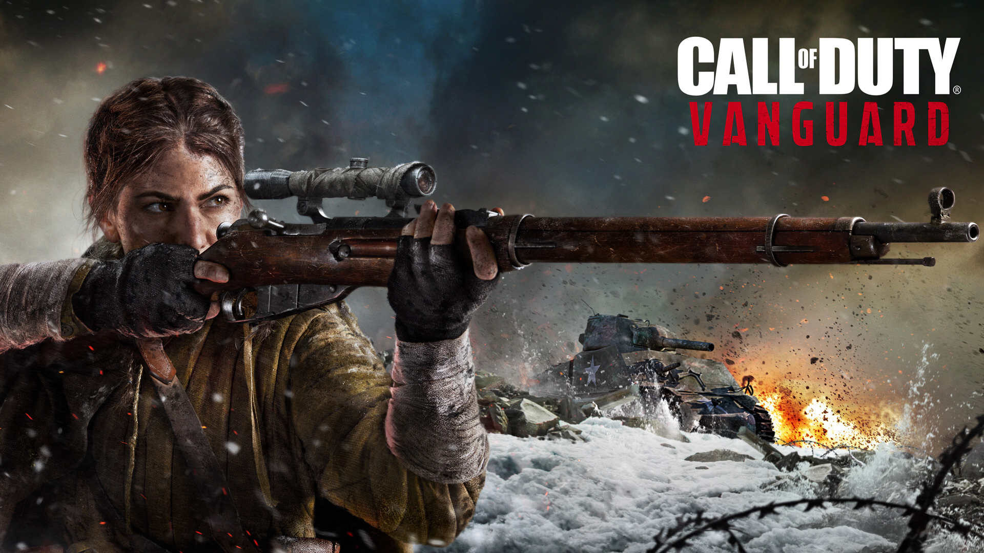 Die sowjetische Scharfschützing Polina in Call of Duty: Vanguard