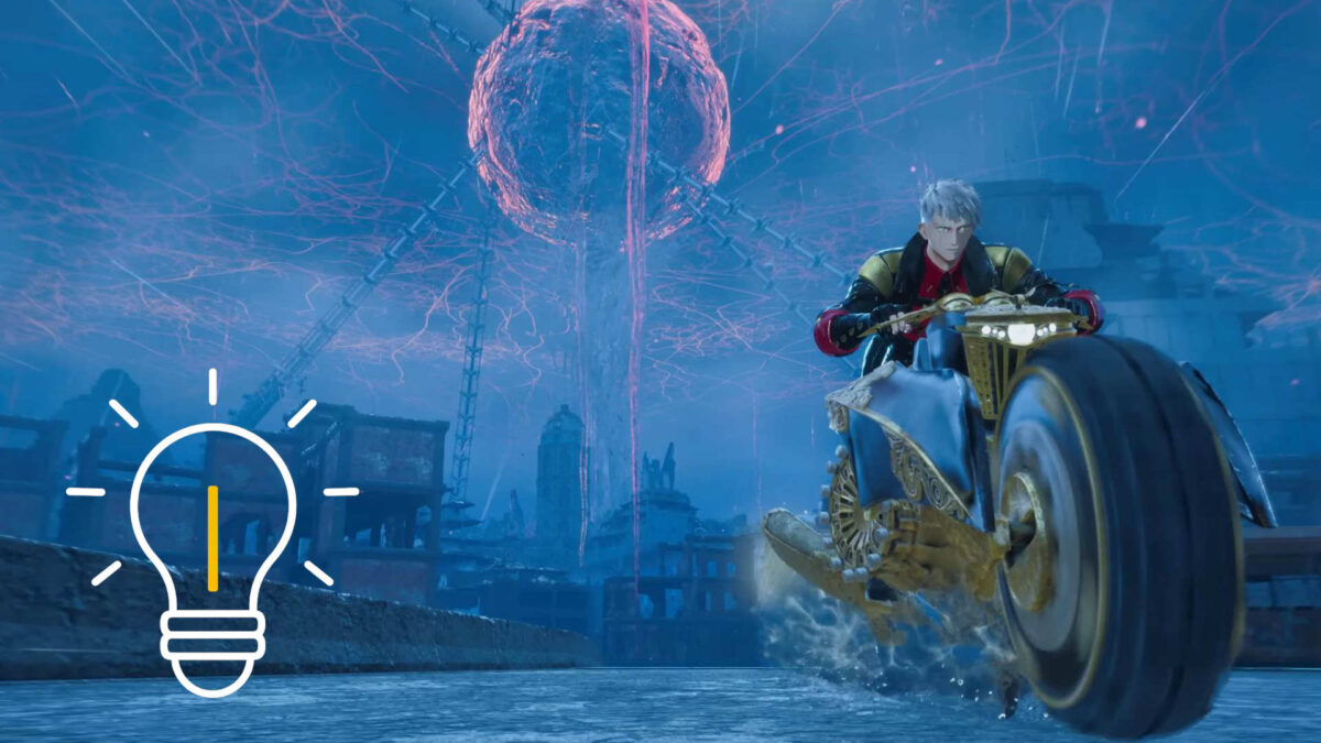 Ein Mann mit weißen Haaren sitzt auf einem Motorrad.