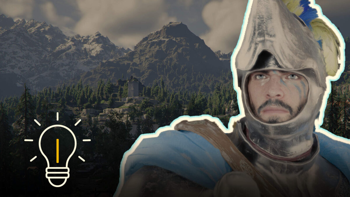 Crimson Desert: Krieger mit Helm vor Berglandschaft – Guide zum Helm ausblenden im Spiel