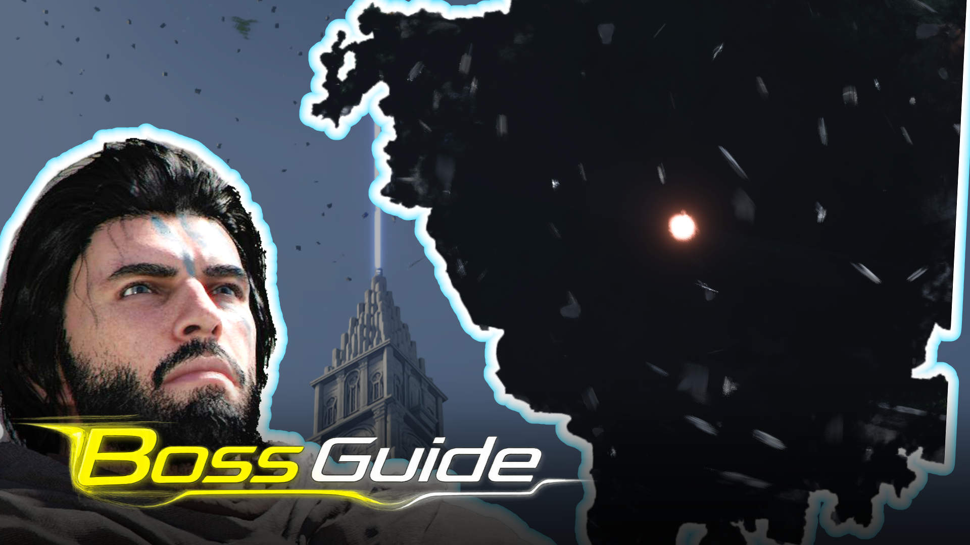 Boss guide for Tenebrum in Crimson Desert: dark shadow cloud with a glowing core next to the hero in focus