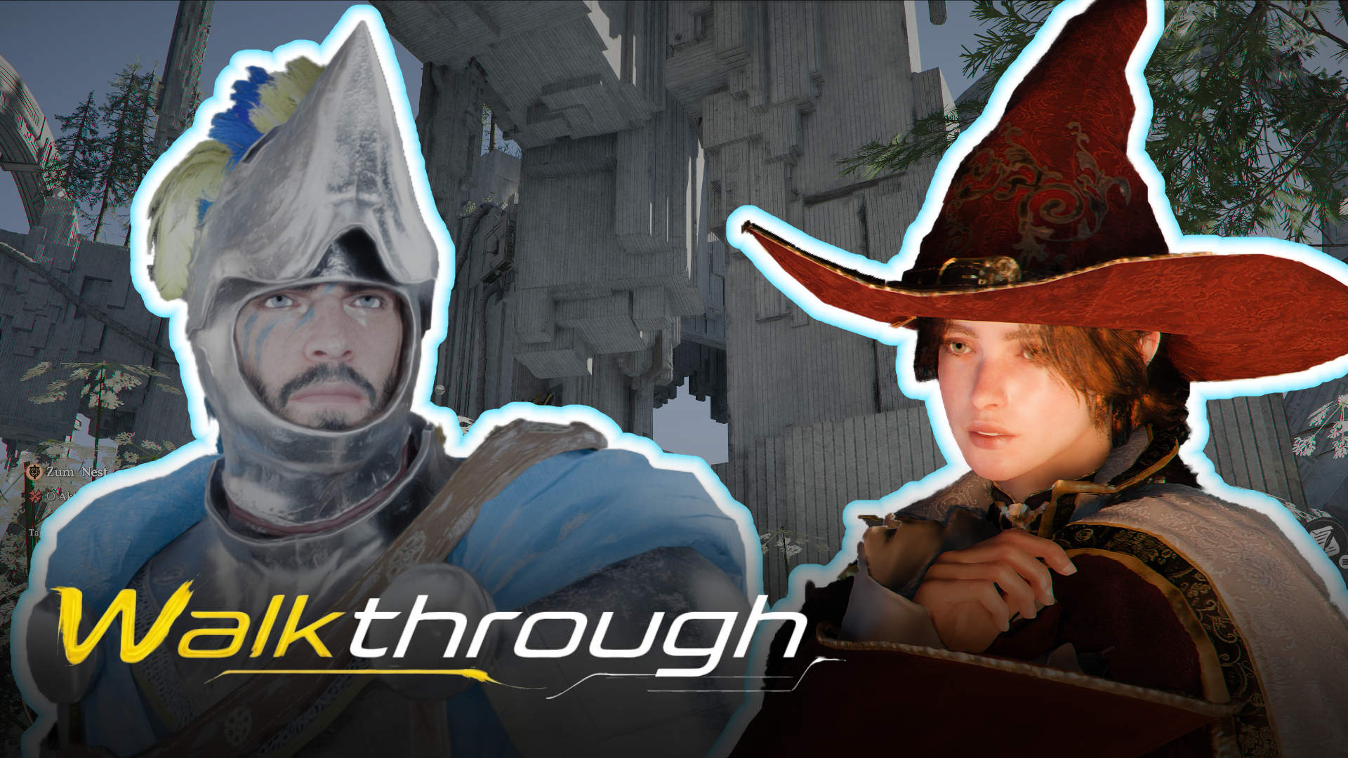 Ritter und Magierin vor Ruinen – Walkthrough zu Kapitel 5 in Crimson Desert mit Lösung und Guide.