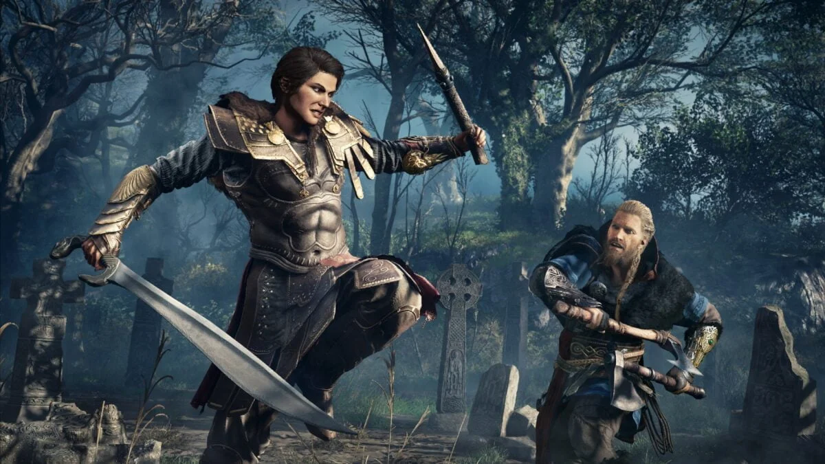Die Protagonisten der Spiele Assassin's Creed Valhalla und Odyssey treffen im neuen DLC aufeinander.