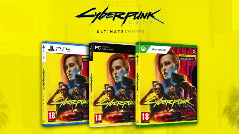 Die Designs der Retail-Version von Cyberpunk 2077: Ultimate Edition für PC, Xbox und PS5.