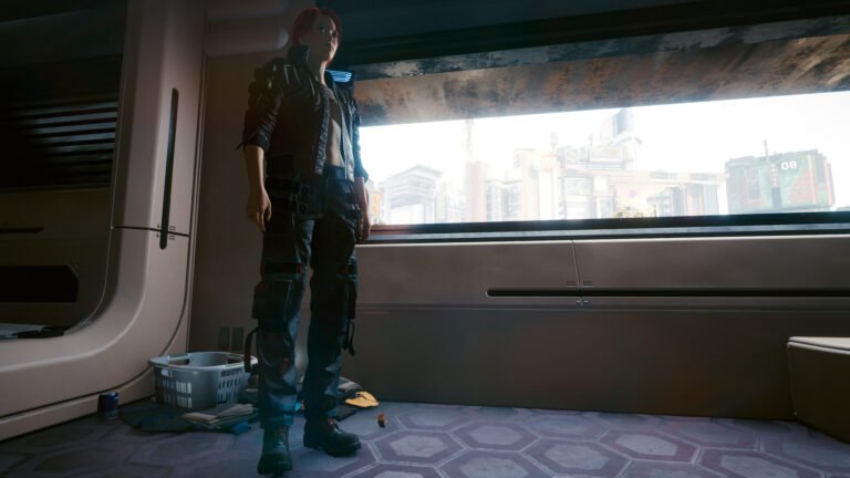 V with jacket in Cyberpunk 2077
