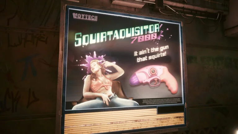 Voytech Advertisement in Cyberpunk 2077