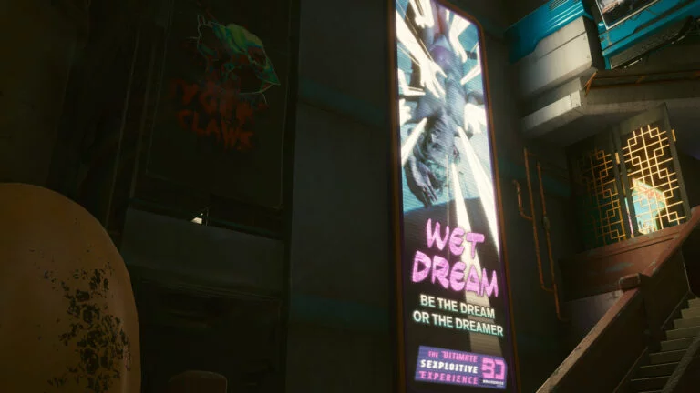 Wet Dream-Braindance Werbung in Cyberpunk 2077