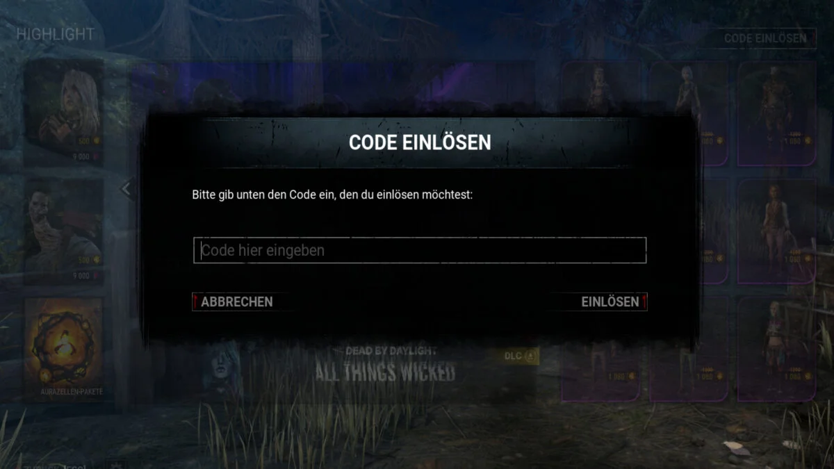 Um Codes in Dead by Daylight einlösen zu können, müsst ihr einfach den Shop aufrufen. 