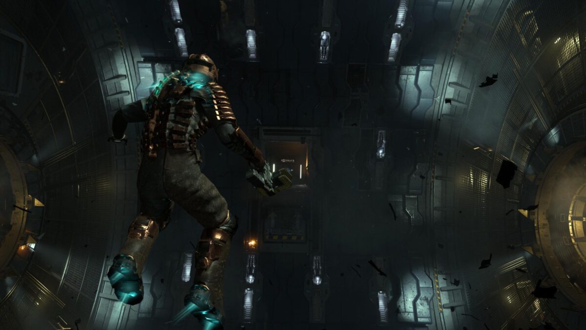 Isaac nutzt in Dead Space seine Schubdüsen in den Stiefeln, um sich in der Schwerelosigkeit fortzubewegen. 