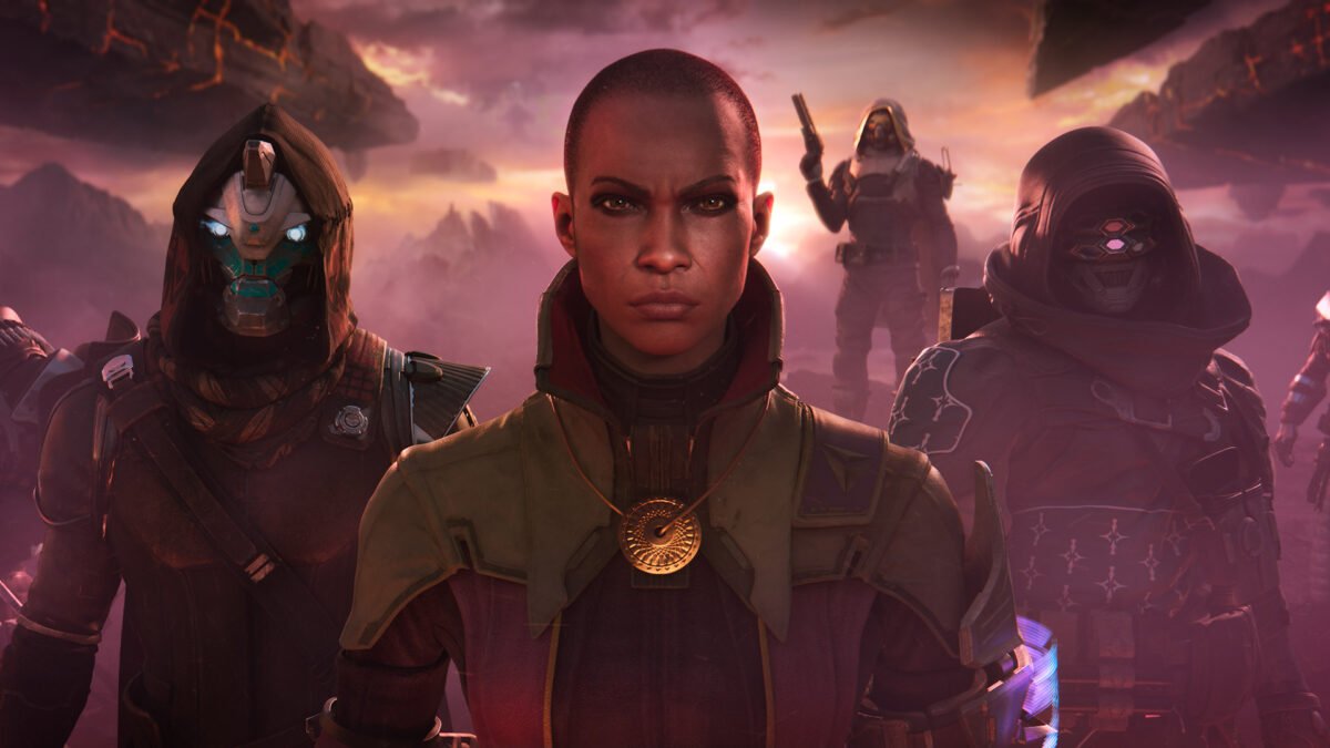 Drei Destiny 2-Charaktere und Guardians