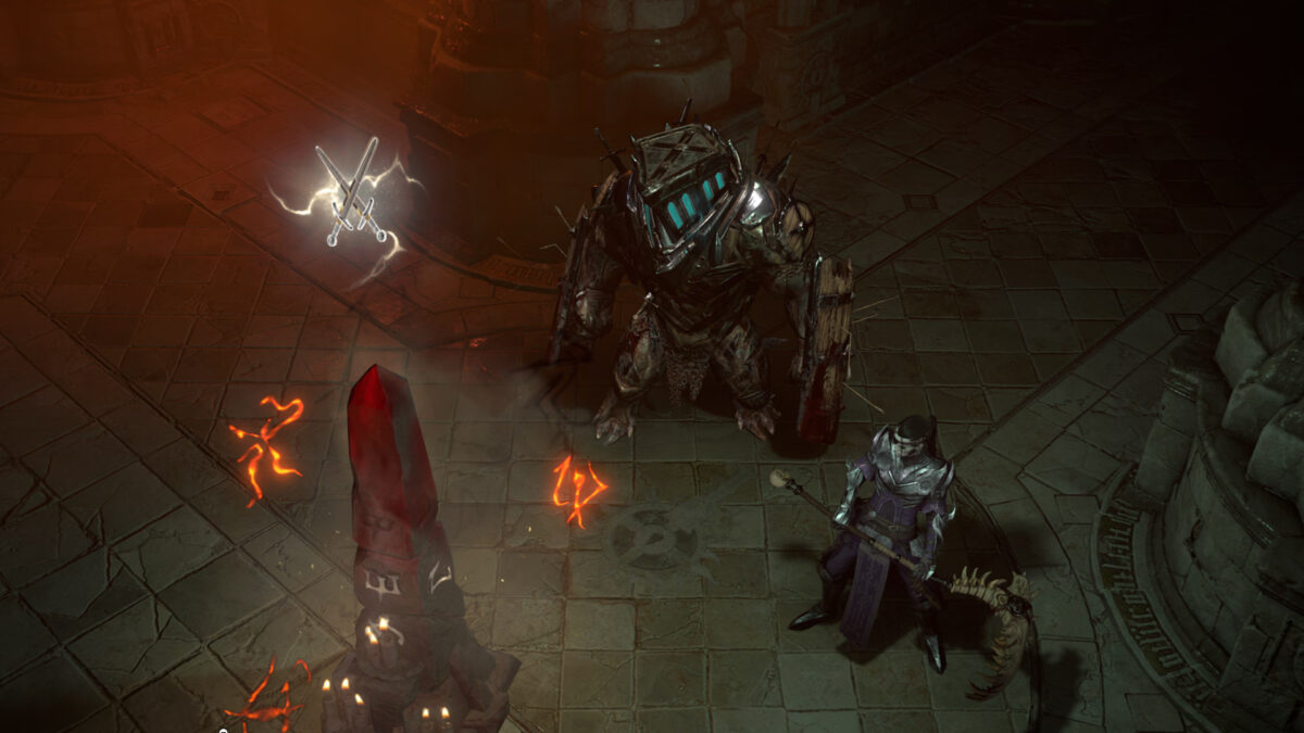 Ein Schrein in einem Dungeon in Diablo 4.