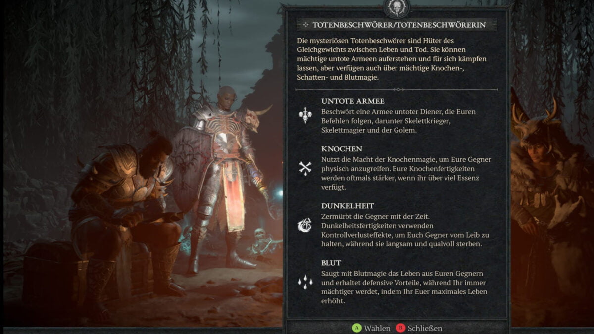 In Diablo 4 könnt ihr Klassen wählen, die Diener heraufbeschwören.