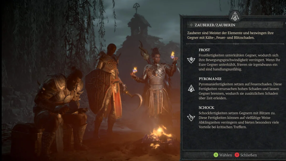 In Diablo 4 ist auch der Zauberer vertreten, der mit hohem Schaden überzeugt.