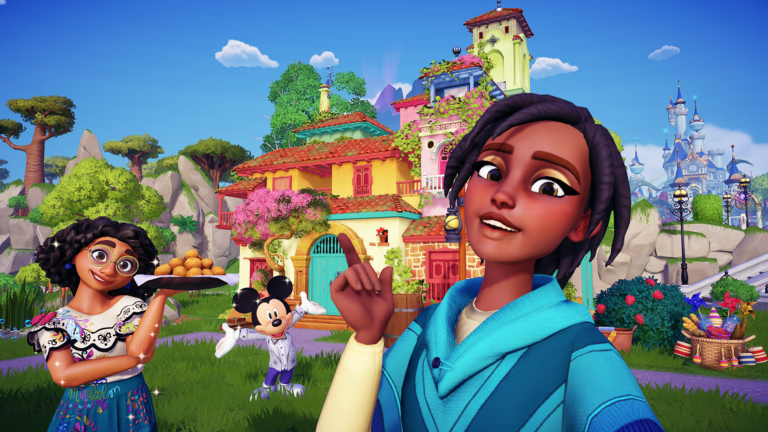 Ein Charakter schaut in die Kamera in Disney Dreamlight Valley.