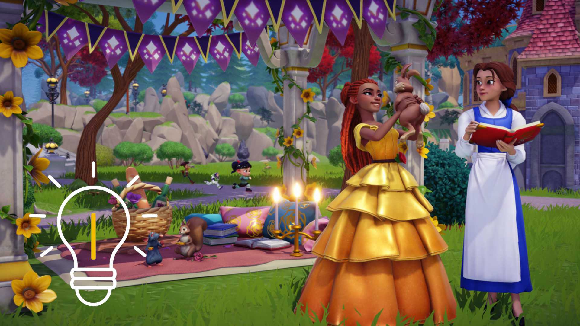 Zwei Charaktere aus Disney Dreamlight Valley.