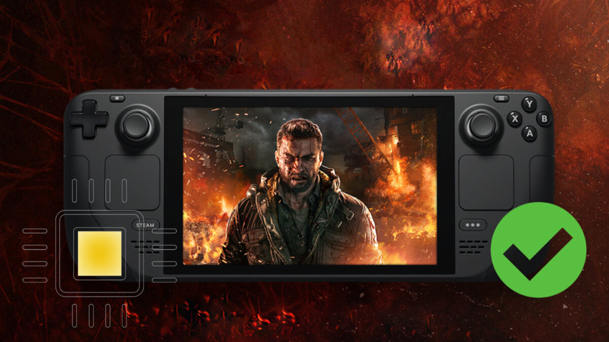 Der Protagonist von Dying Light: The Beast auf einem Steam Deck.