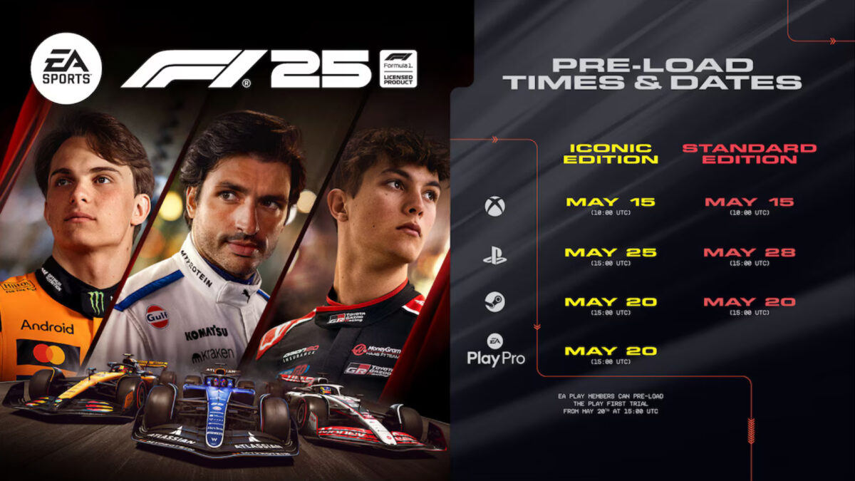 Preload-Zeiten von F1 25.