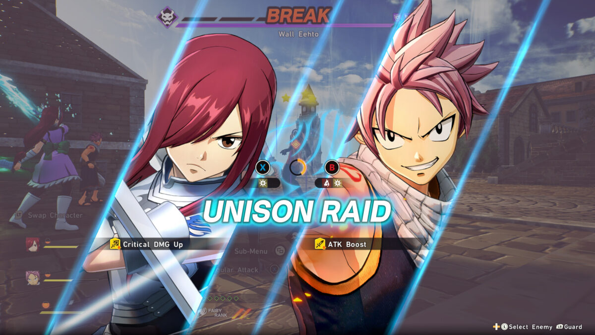 Erza und Natsu im Unison Raid