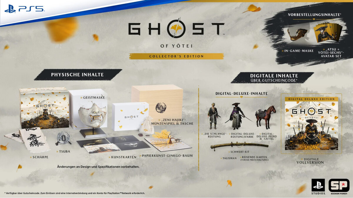 Overview of the different editions of Ghost of Yotei.