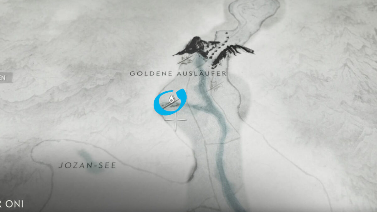 Eine Karte von Ghost of Yotei.