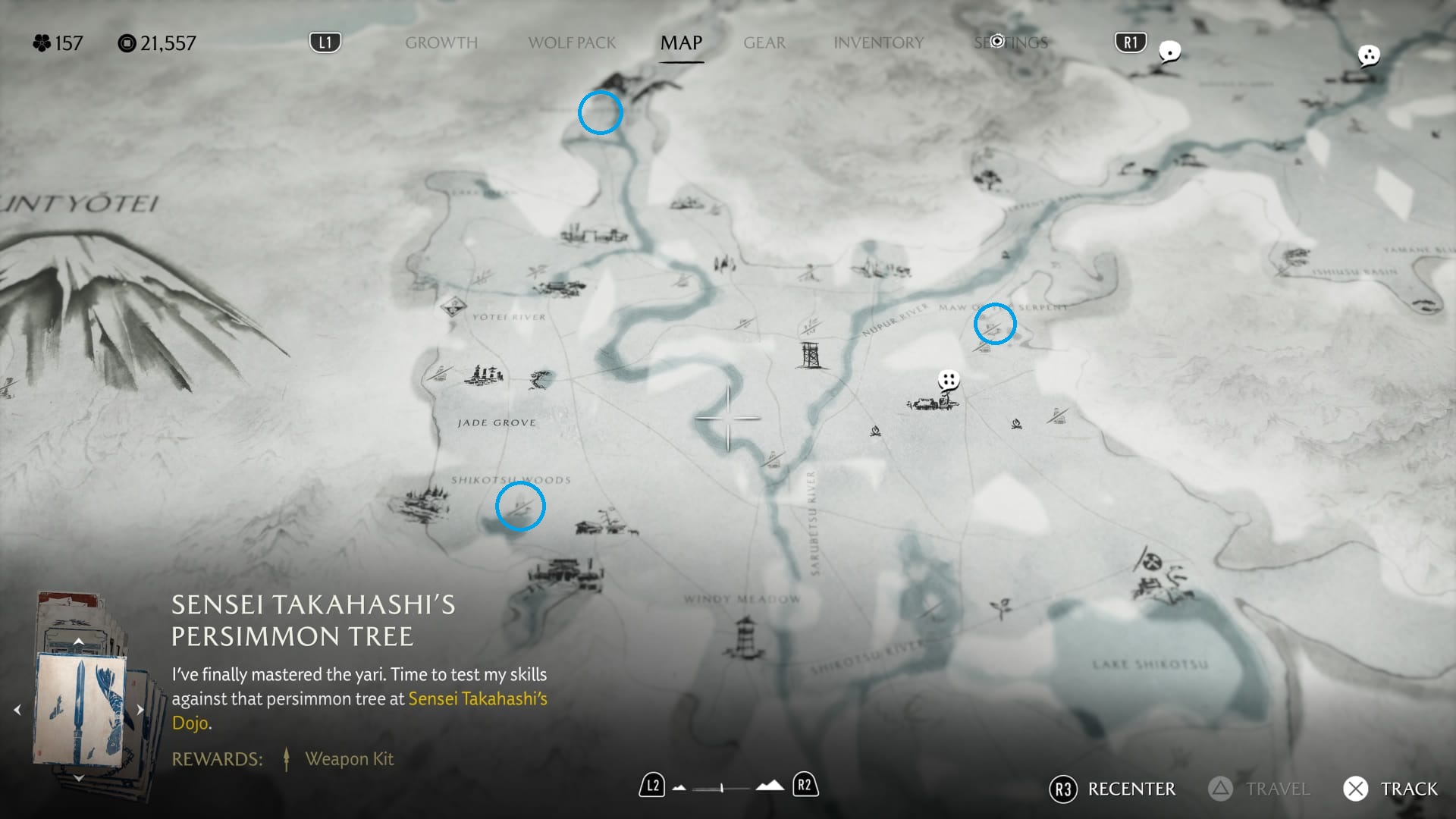 Map of Ghost of Yotei