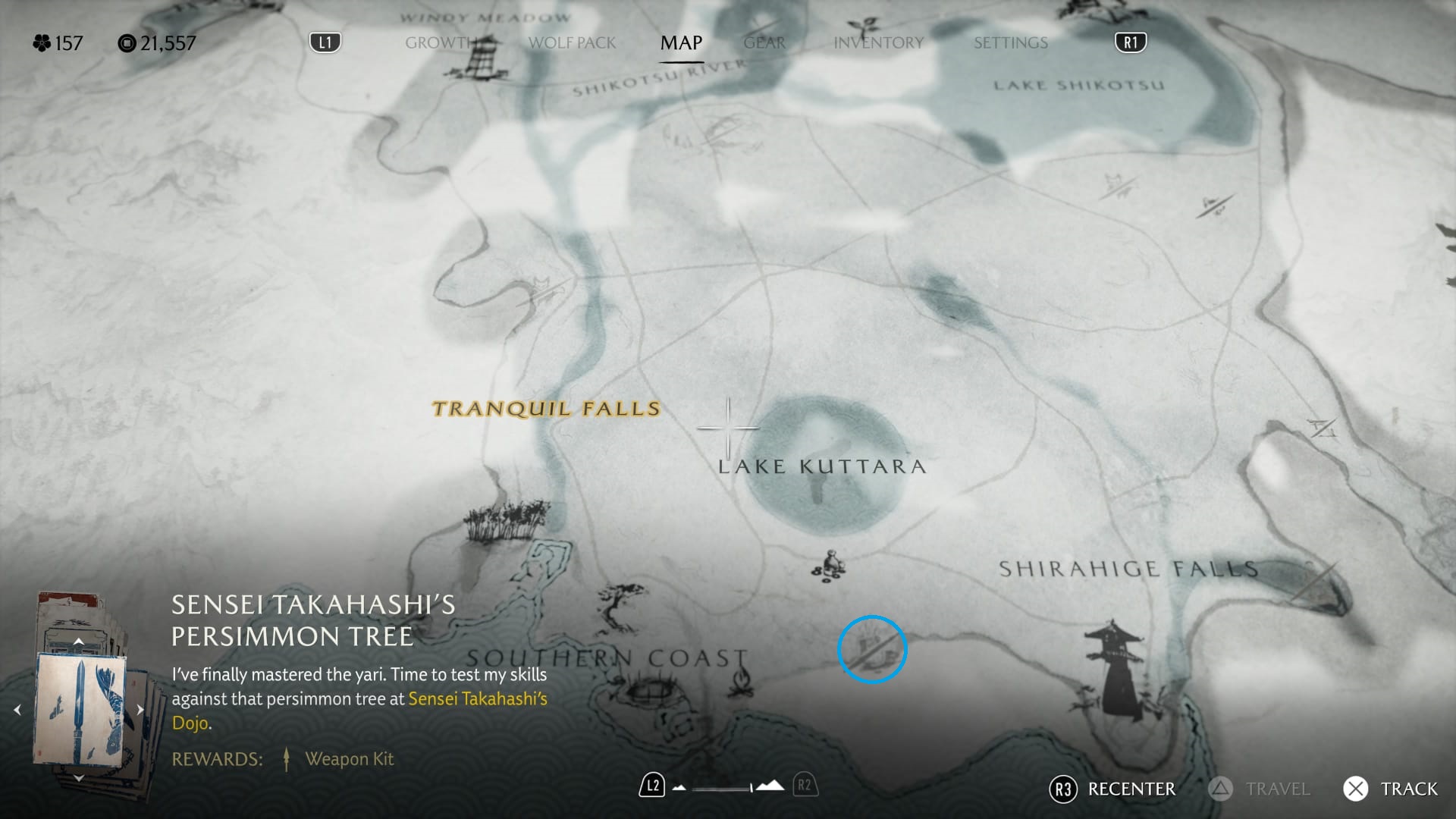 Map of Ghost of Yotei