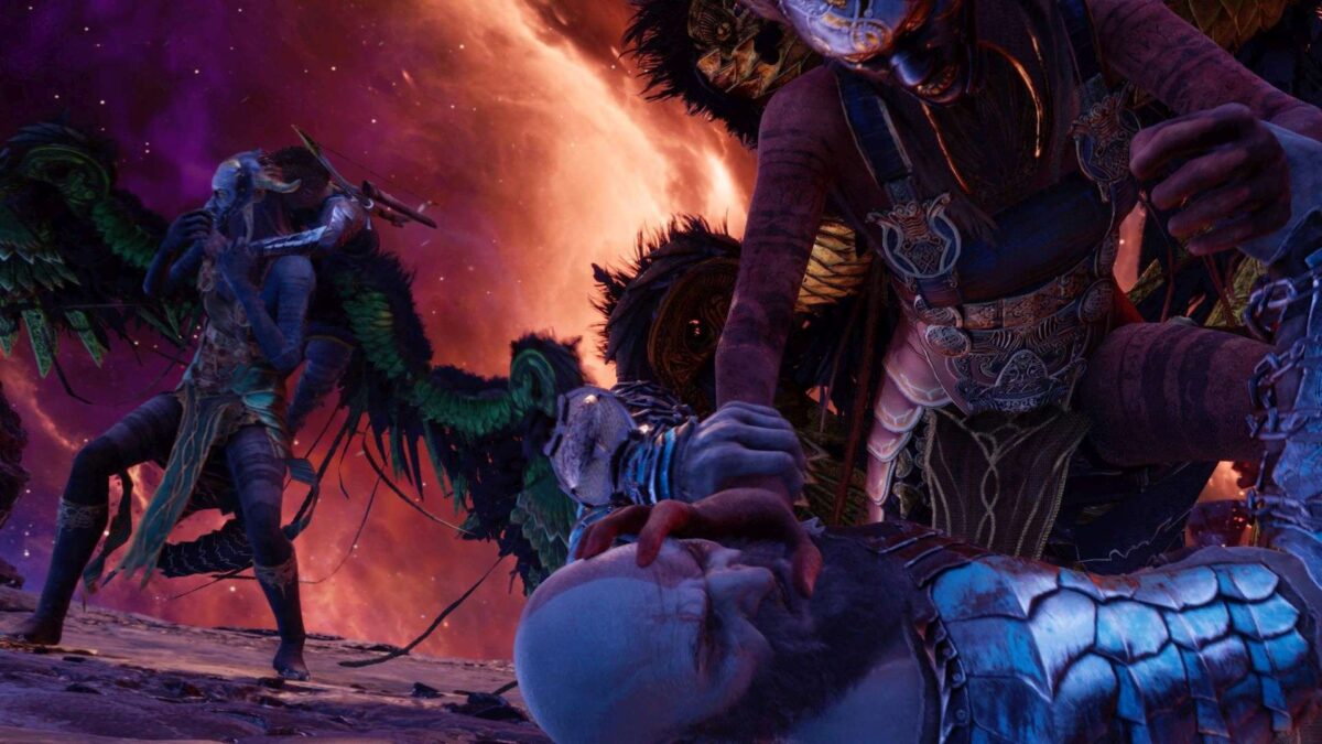 Die Walküren Hrist und Mist attackieren Kratos und Atreus in God of War Ragnarök kurz vor dem Ende der Quest "Die Beschwörung". 