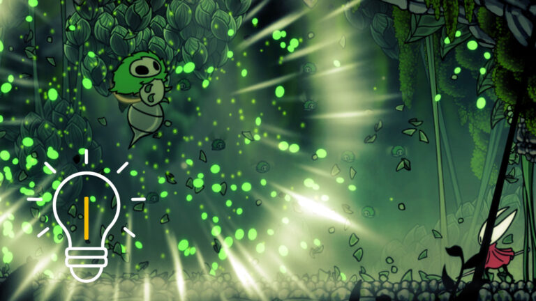 Hornet enters a chamber with a mid-boss.