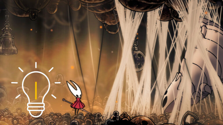 Hornet stands in front of a beast trapped in spiderwebs.