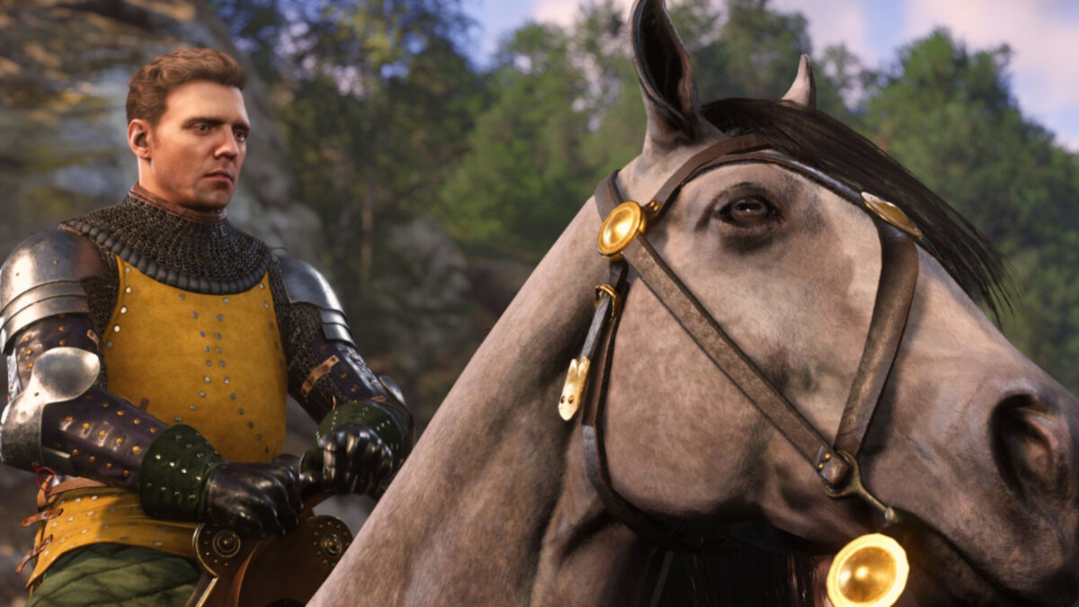 Heinrich sitzt auf seinem Pferd in Kingdom Come: Deliverance 2.