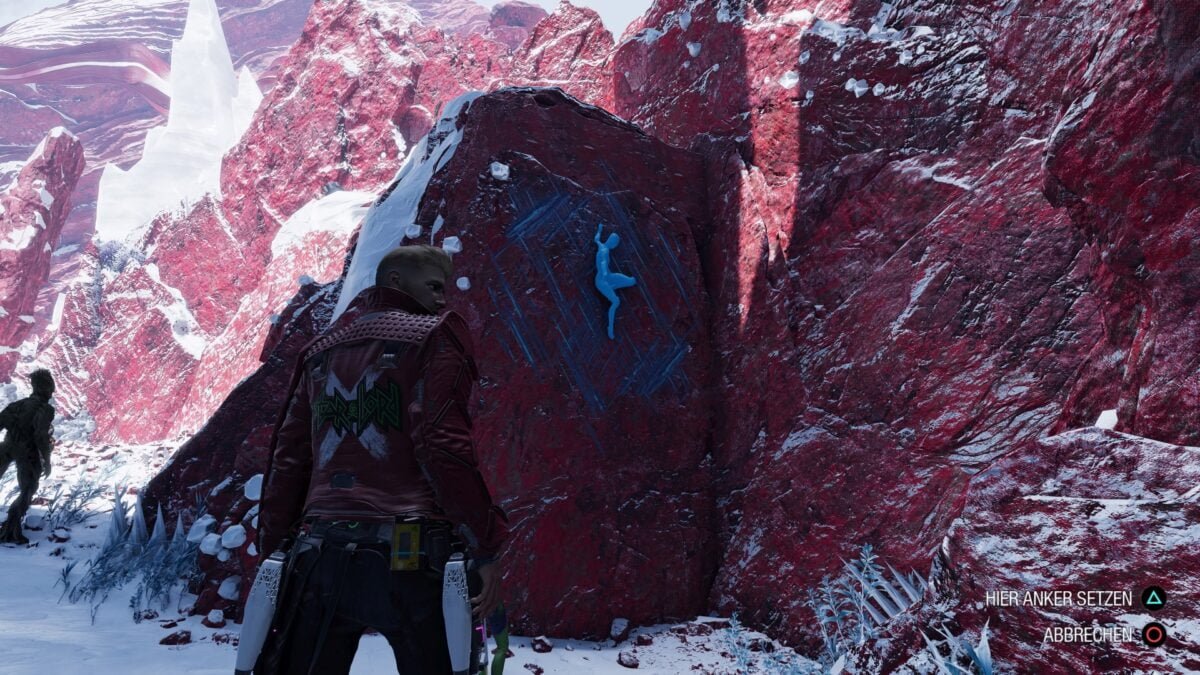 Setzt hier Gamoras Anker, um zum Wächter-Sammelobjekt "Xatars Klinge" zu gelangen.