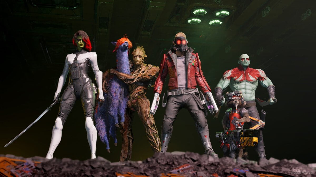 Die Superhelden-Gruppe Guardians of the Galaxy.