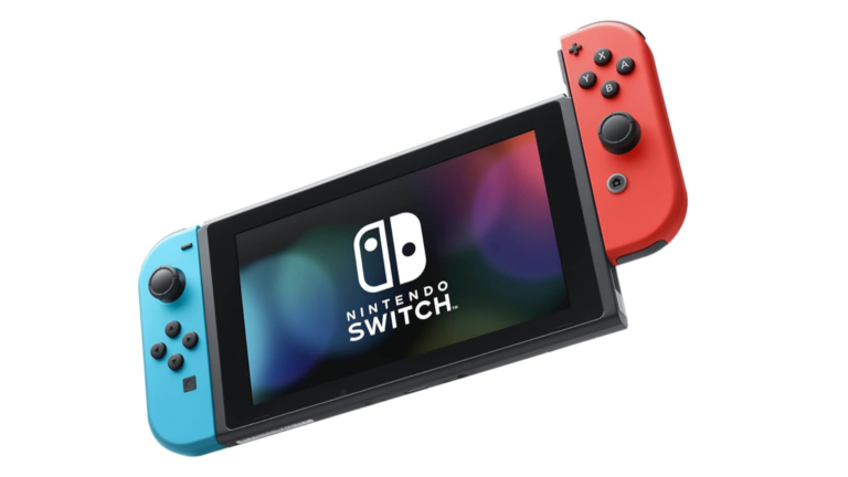 Die Konsole Nintendo Switch im Handheld-Modus. Switch 2 Titelbild