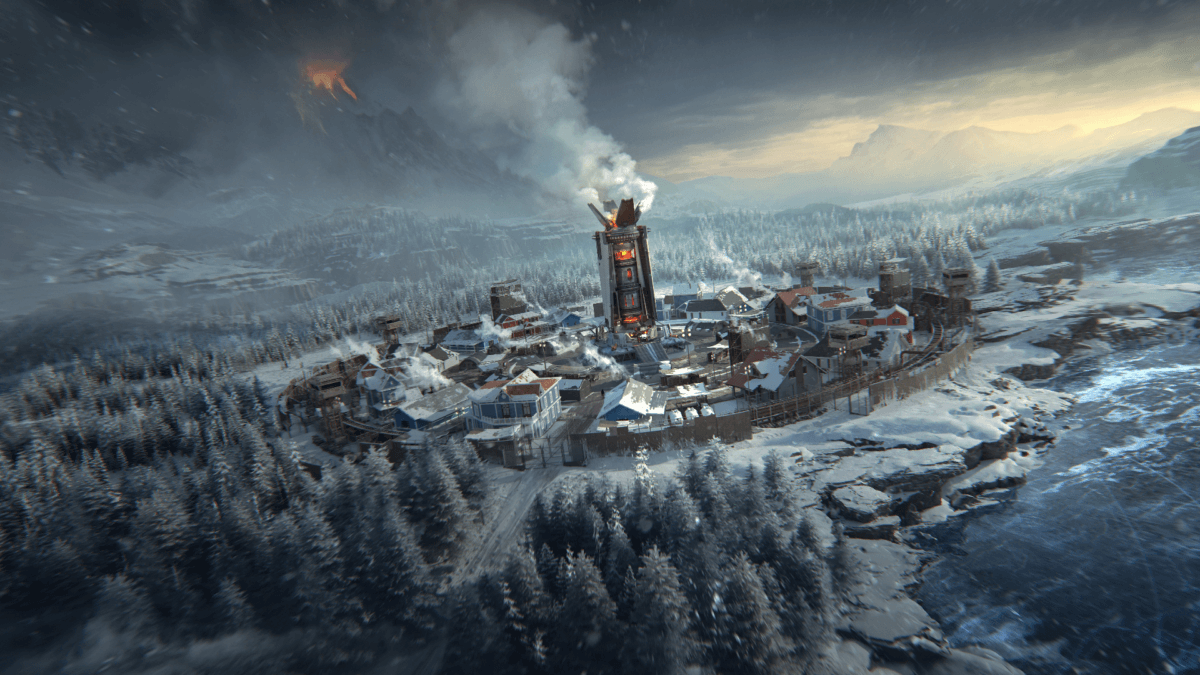 Ein Thermalturm aus dem neuen Way of the Winter Szenario in Once Human.