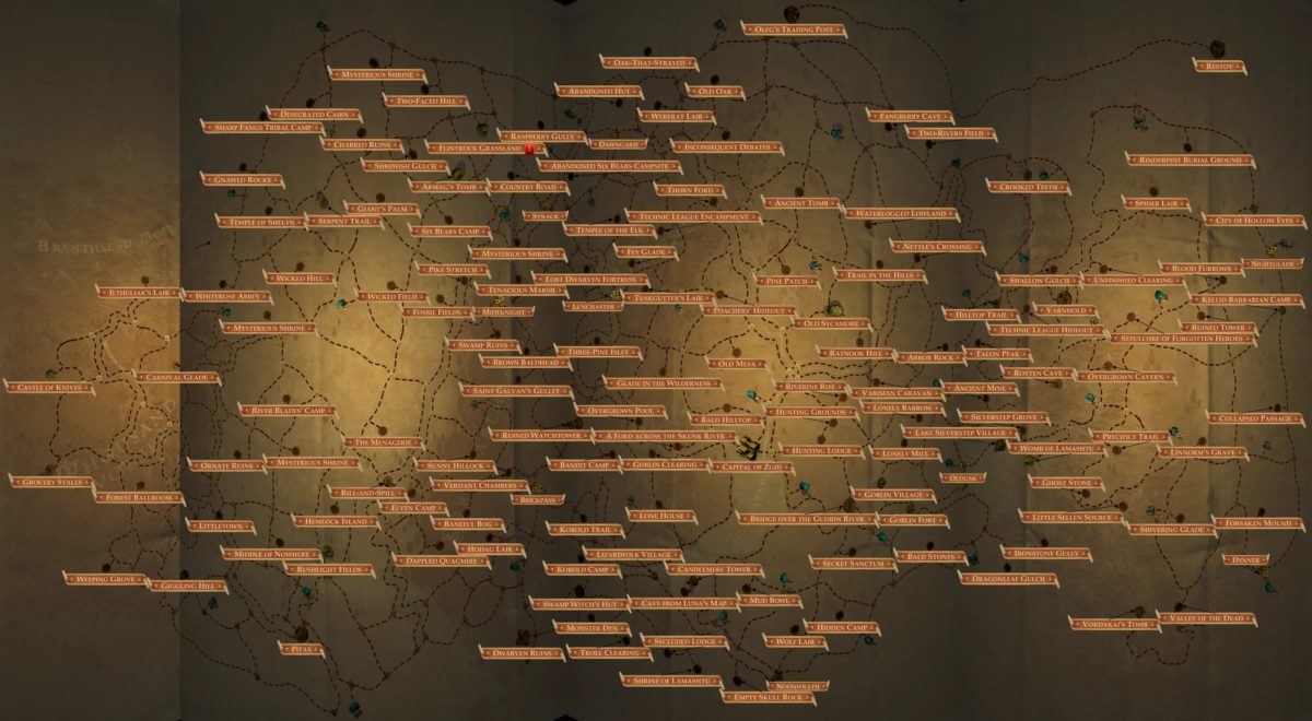 Complete Map of Pathfinder: Kingmaker